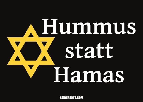 Hummus statt Hamas Aufkleber – Bild 2